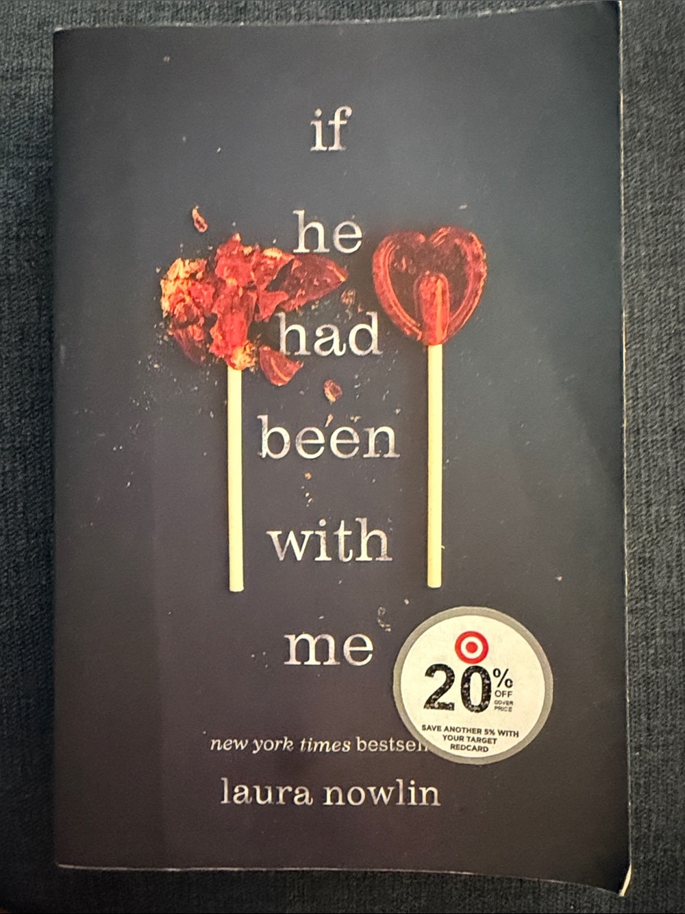 If He Had Been With Me by Laura Nowlin — Black and Red Cover